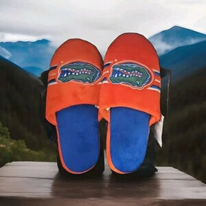 Florida Gators NCAA Men's Big Logo Mesh Slide on Slippers, Size XL (13-14) Gift